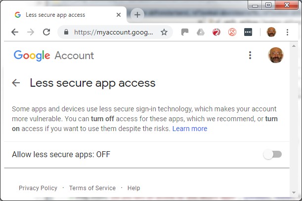 GmailLessSecureApps