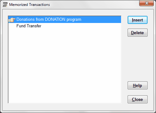 MemorizedTransactionsWindow