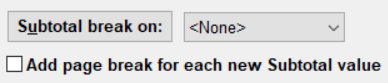 SubtotalBreakControls